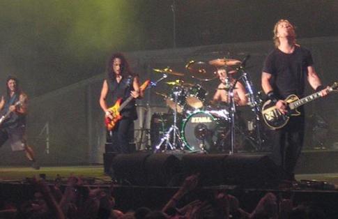 events and concerts require freight to transport equipment across europe - pic of Metallica in concert